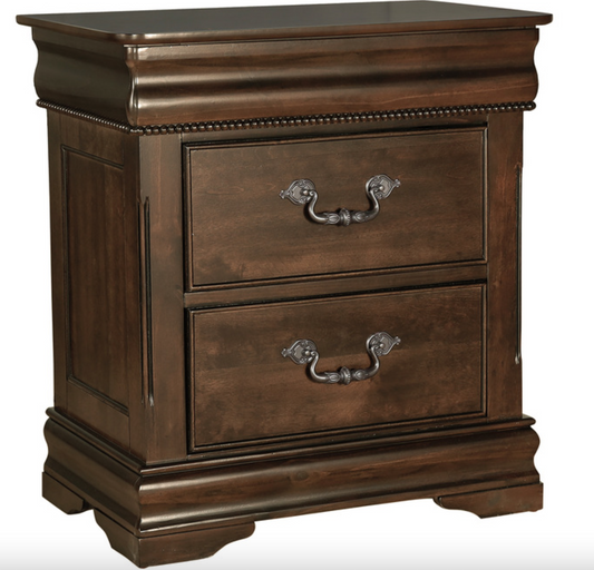 Mont Belvieu Collection Dark Cherry Nightstand