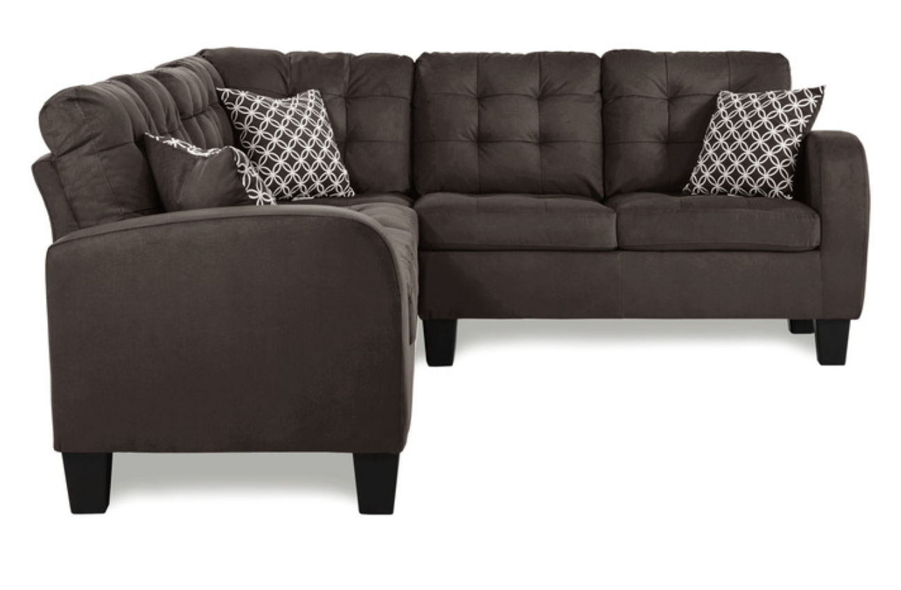 Sinclair Collection Brown 2-Piece Reversible Sectional