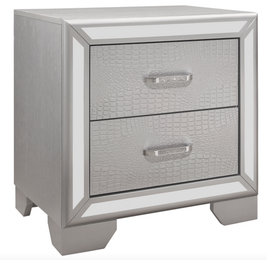 1428 Aveline Collection Alligator Nightstand