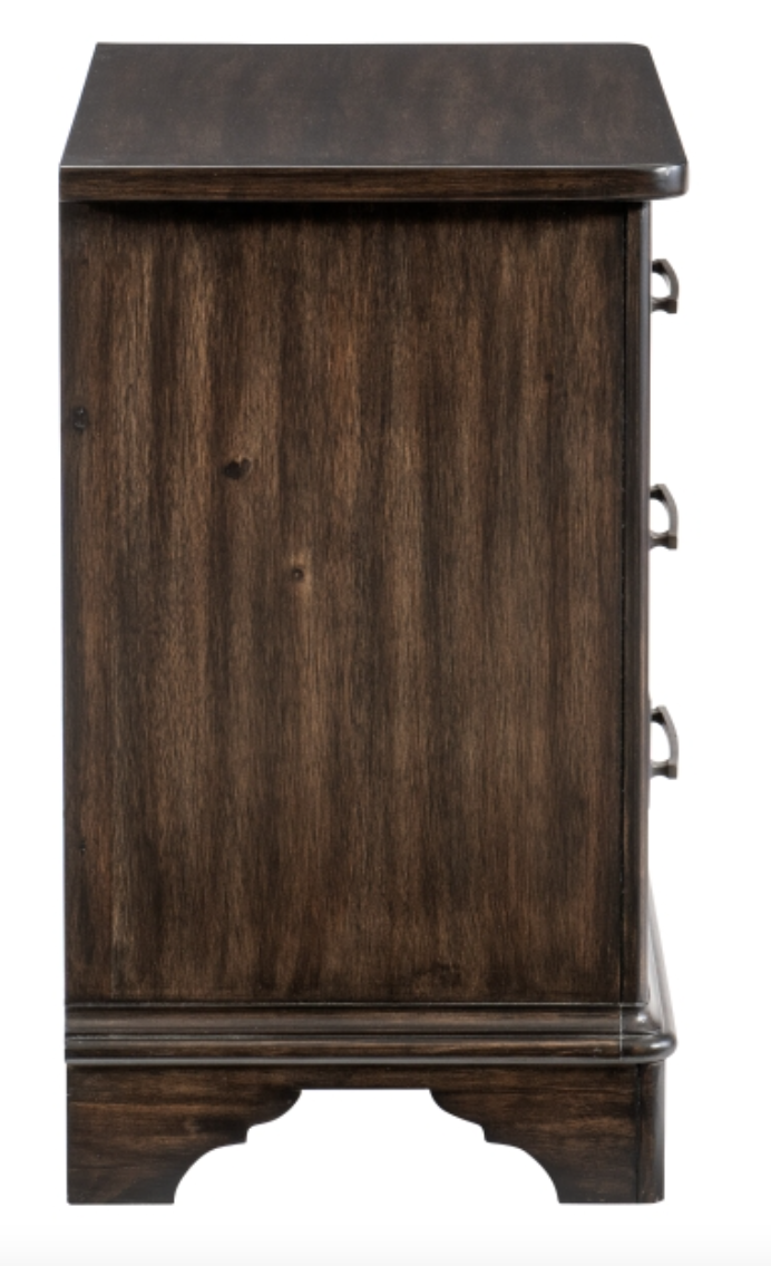 Boone Collection Rustic Brown Nightstand