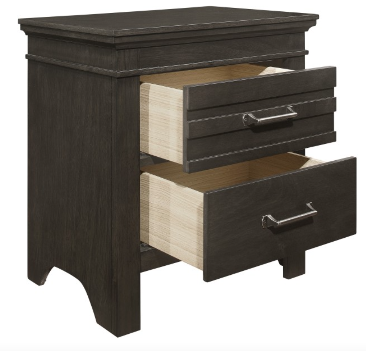 Blaire Farm Collection Charcoal Gray Nightstand