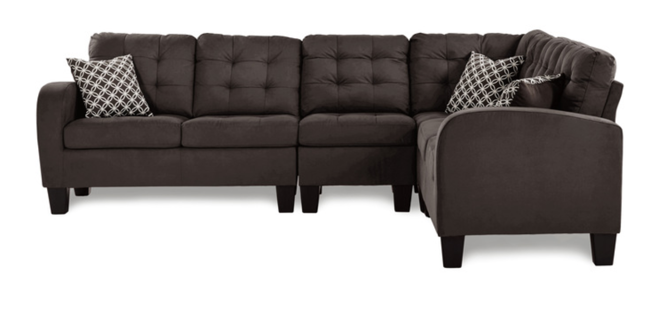 Sinclair Collection Brown 2-Piece Reversible Sectional