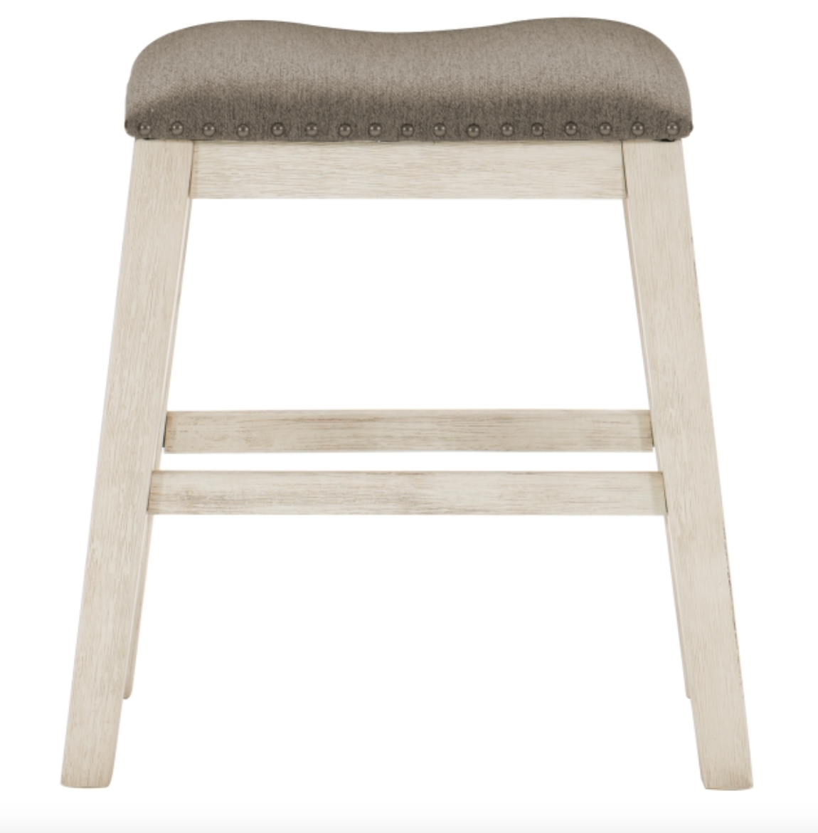 Timbre Collection 24" Counter Height Stools Whitewash (Set of 2)
