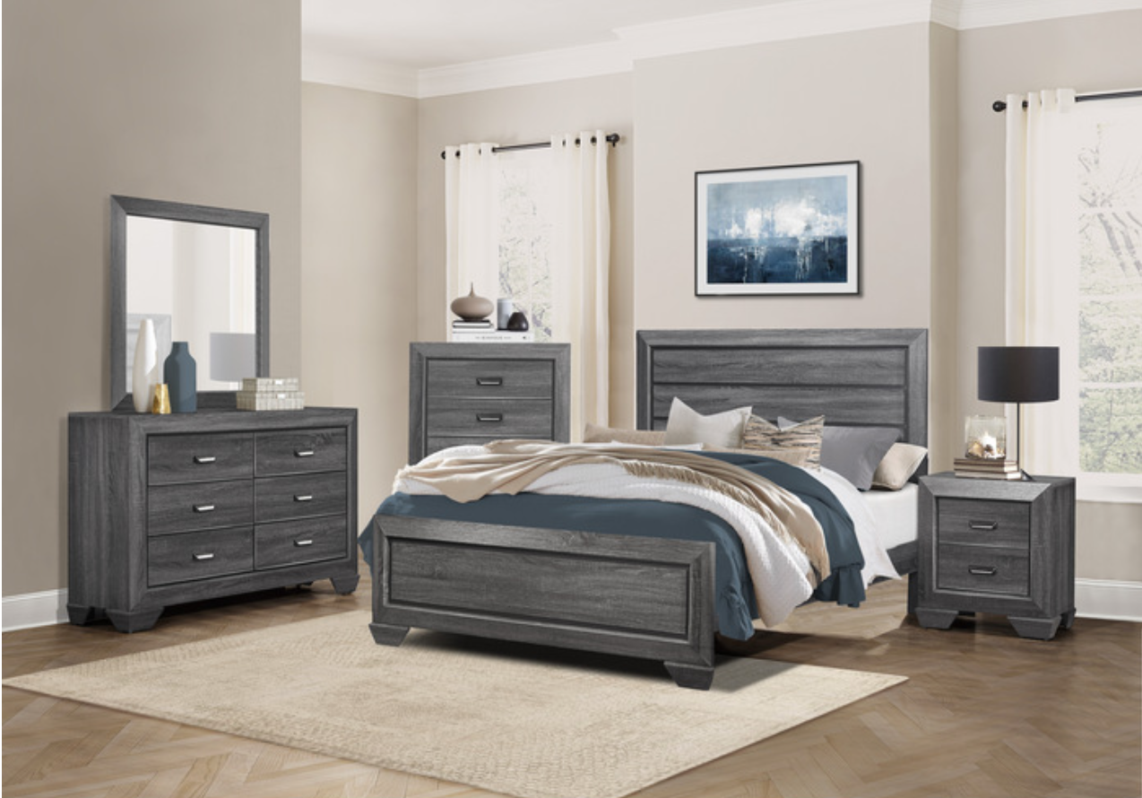 Beechnut Collection Gray Nightstand