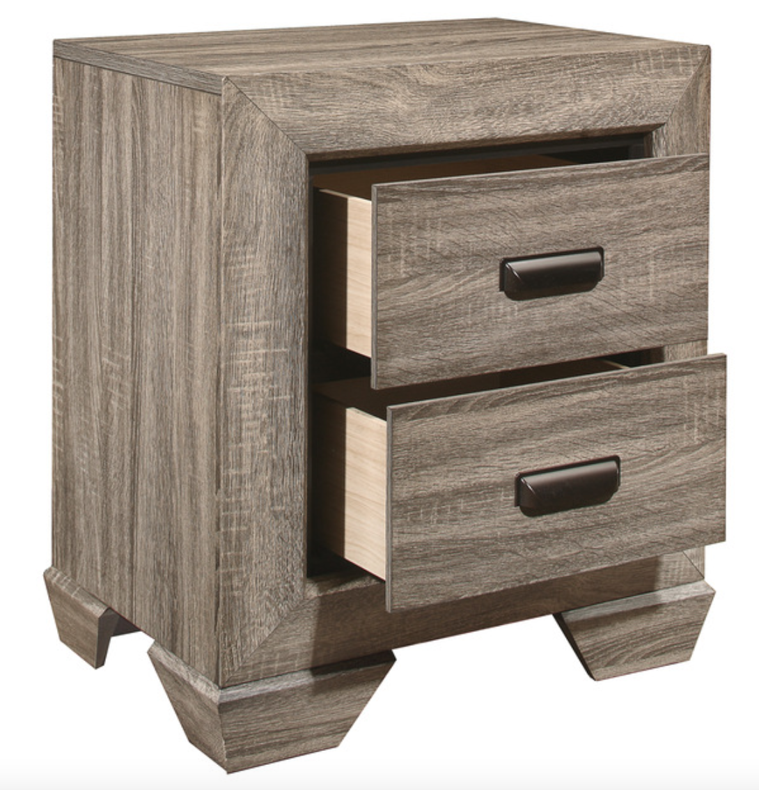 Beechnut Collection Gray Nightstand