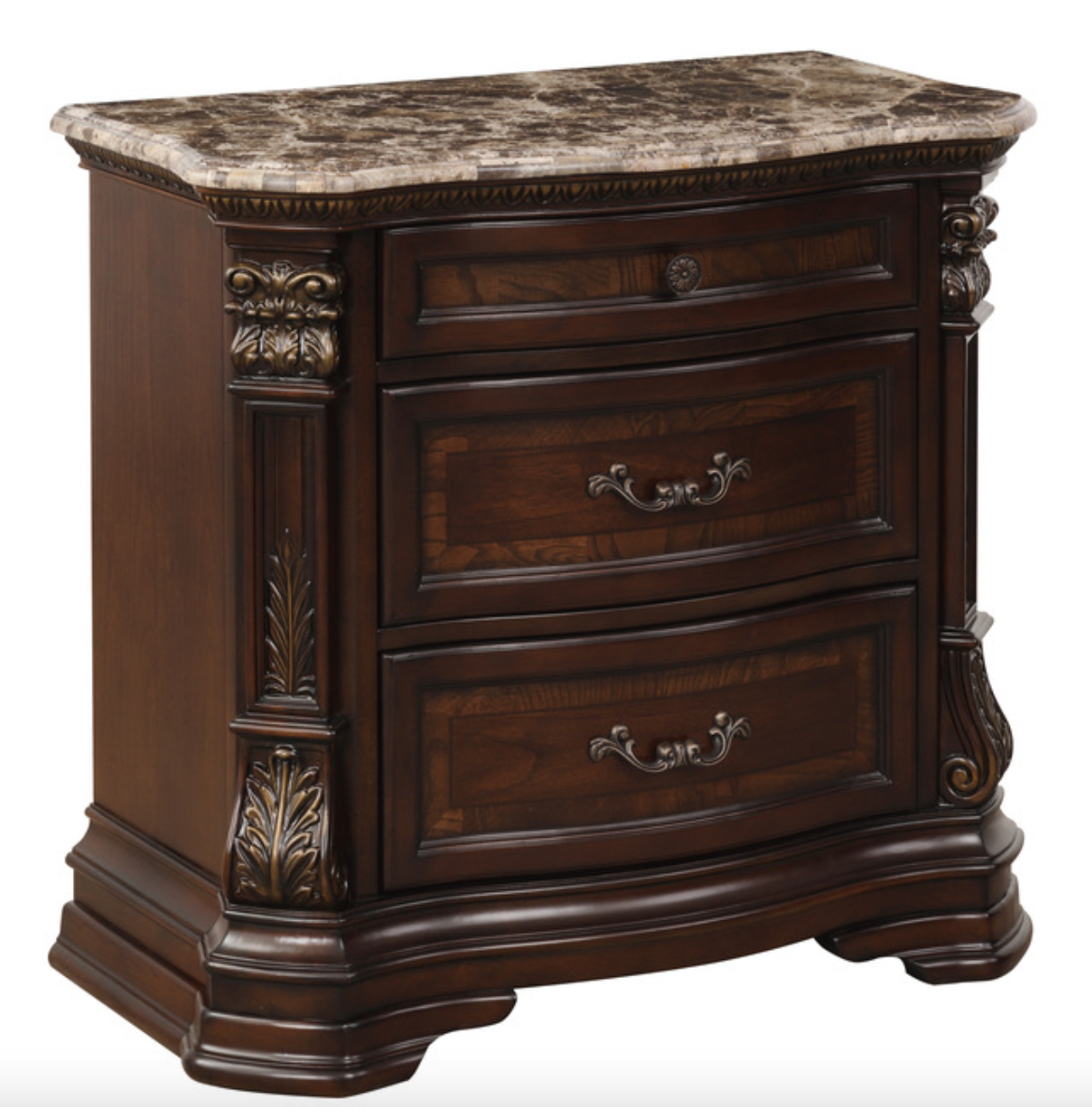 Antoinetta Collection Old World European Warm Cherry Nightstand