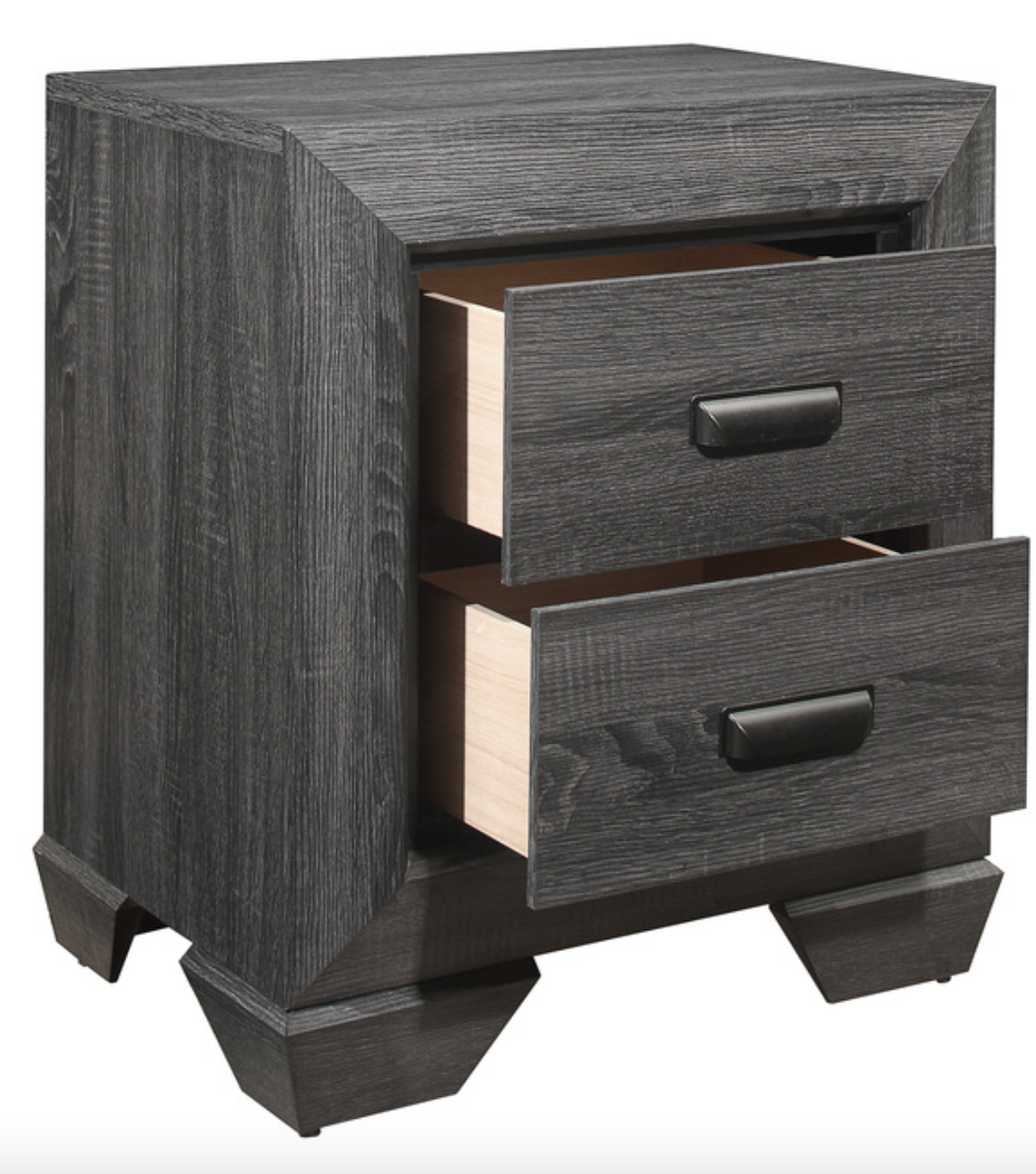 Beechnut Collection Gray Nightstand