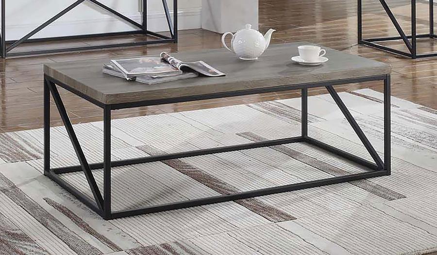 Birdie - Rectangular Coffee Table - Sonoma Grey