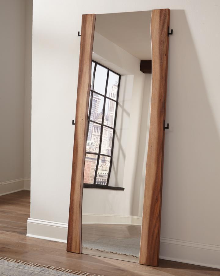 Winslow - Standing Mirror - Smokey Walnut and Coffee Bean