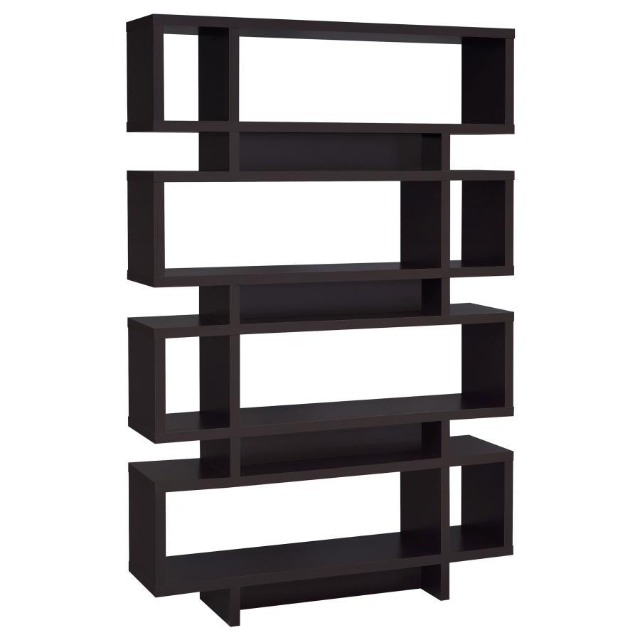 Reid - 4-tier Open Back Bookcase