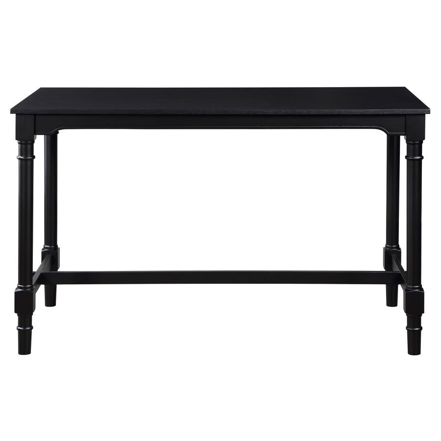 Martina - 5-Piece Rectangular Spindle Leg Counter Height Dining Set - Oatmeal and Black