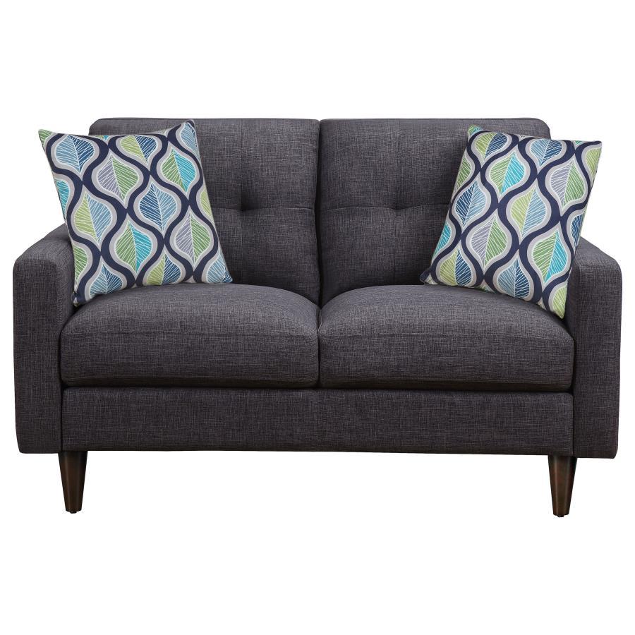Watsonville - Tufted Back Loveseat - Grey