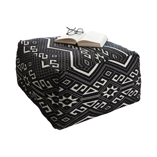 Ofira - Accent Stool - Black and White