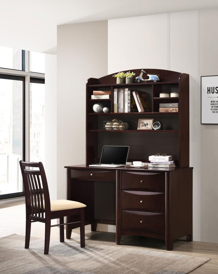 Phoenix - Slat Back Chair - Light Brown and - Cappuccino