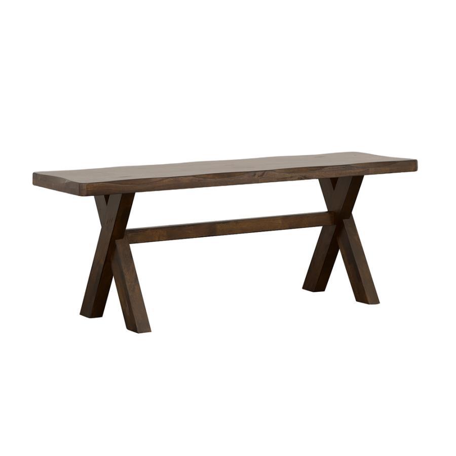 Alston - X-Shaped Dining Bench - Knotty Nutmeg