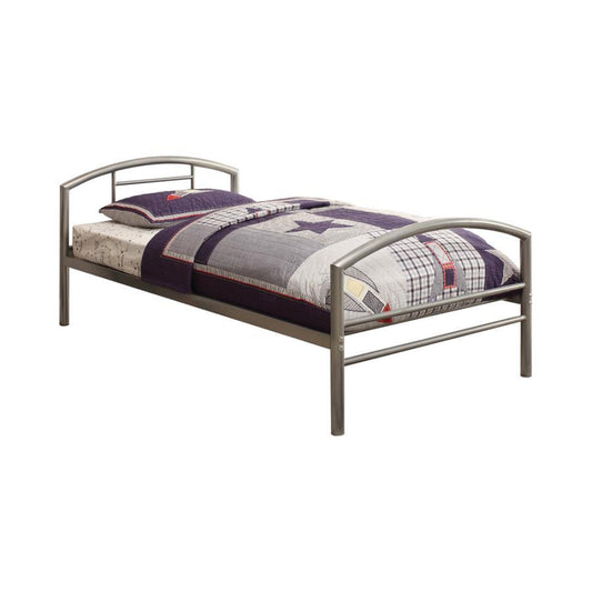 Baines - Metal Bed with Arched Headboard