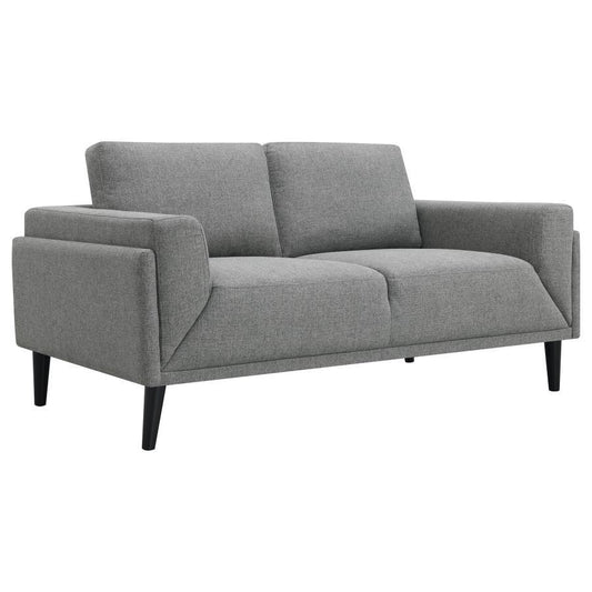 Rilynn - Upholstered Track Arms Loveseat - Grey