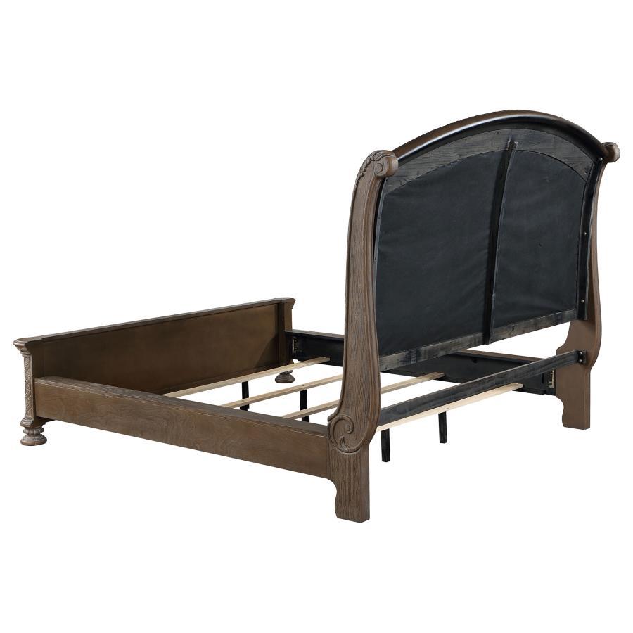 Emmett - 5-Piece Queen Bedroom Set - Walnut and Beige