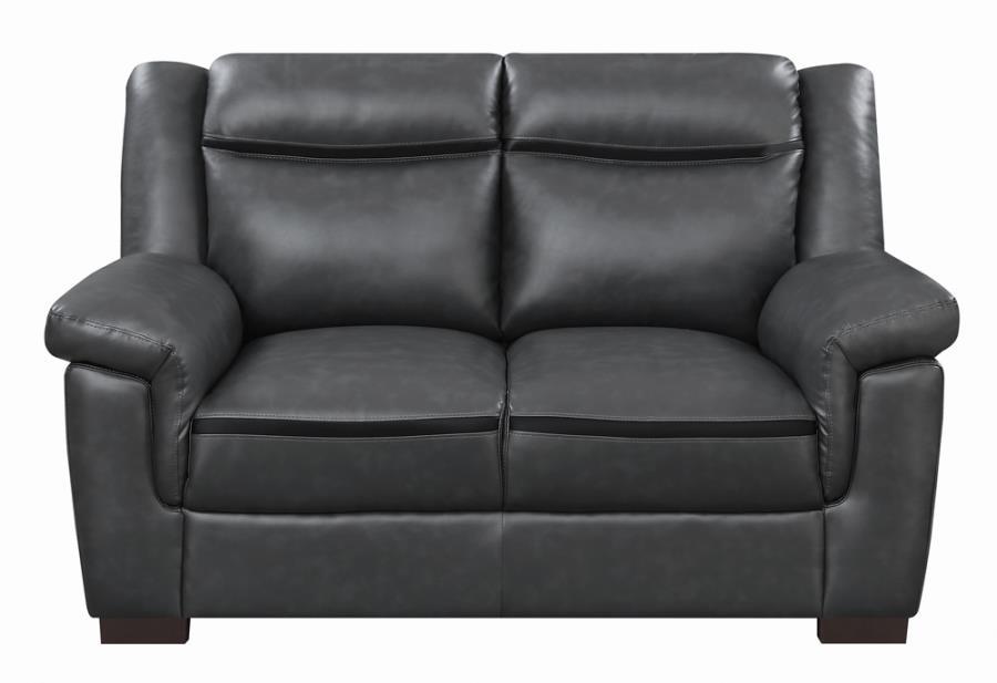 Arabella - Pillow Top Upholstered Loveseat - Grey