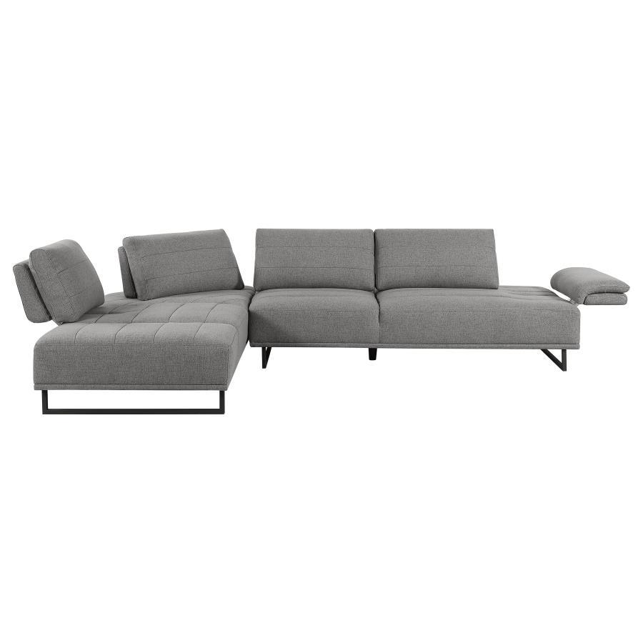 Arden - 2-Piece Adjustable Back Sectional - Taupe