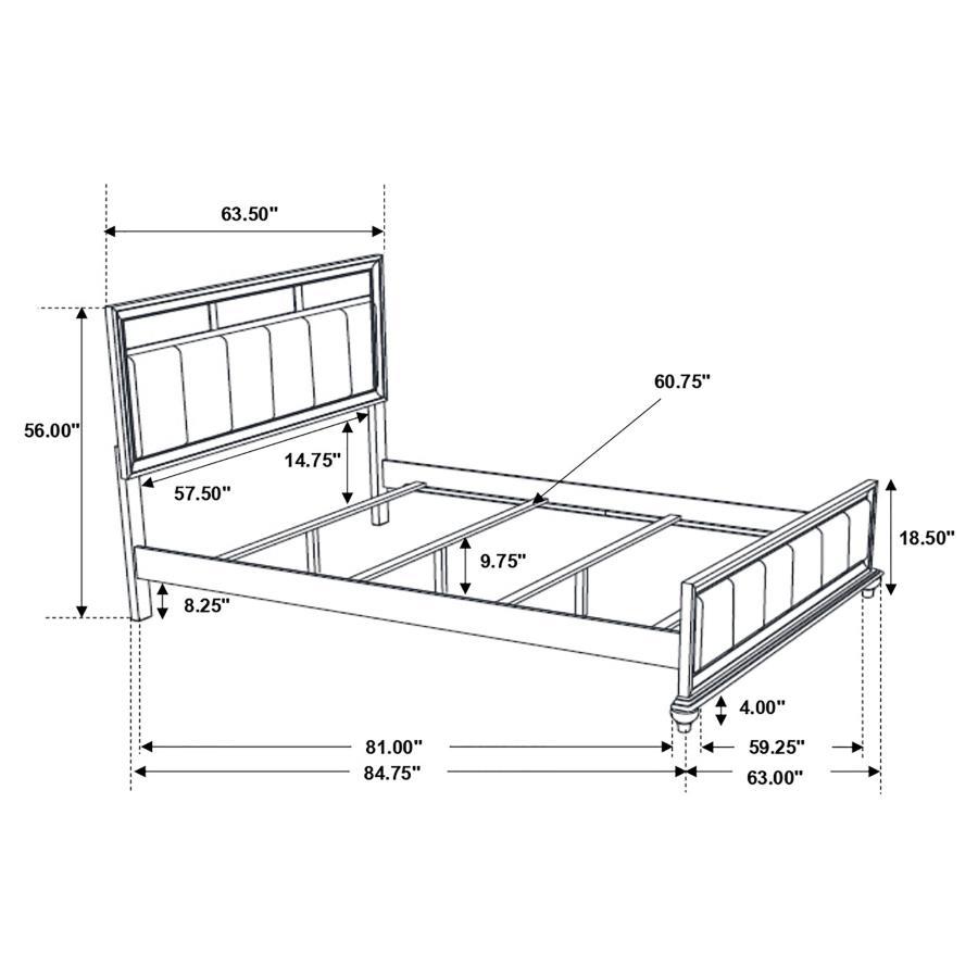 Barzini - Upholstered Bed
