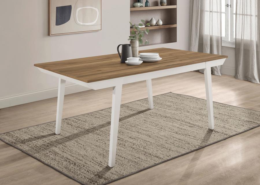 Dining Table - Natural Acacia / White