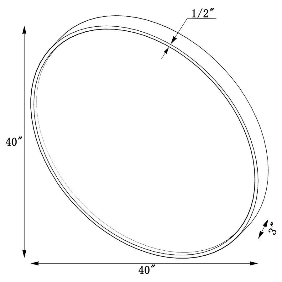 O'Malley - Round Mirror Brass