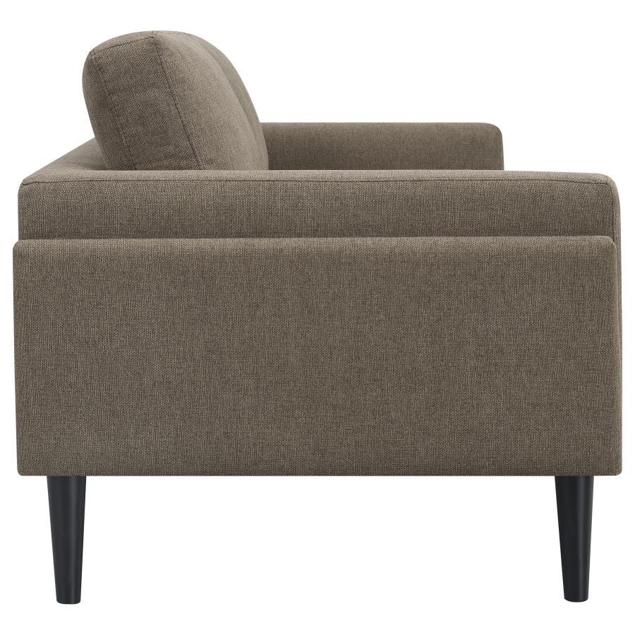 Rilynn - 3-Piece Upholstered Track Arms Sofa Set - Brown