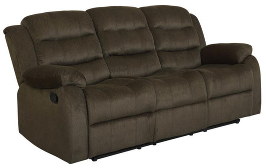 Rodman - Pillow Top Arm Motion Sofa - Olive Brown
