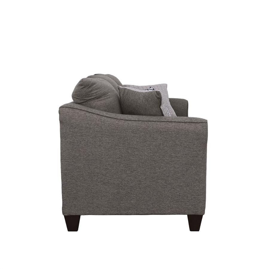 Salizar - Flared Arm Sofa - Grey