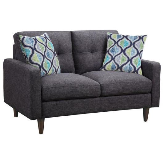 Watsonville - Tufted Back Loveseat - Grey