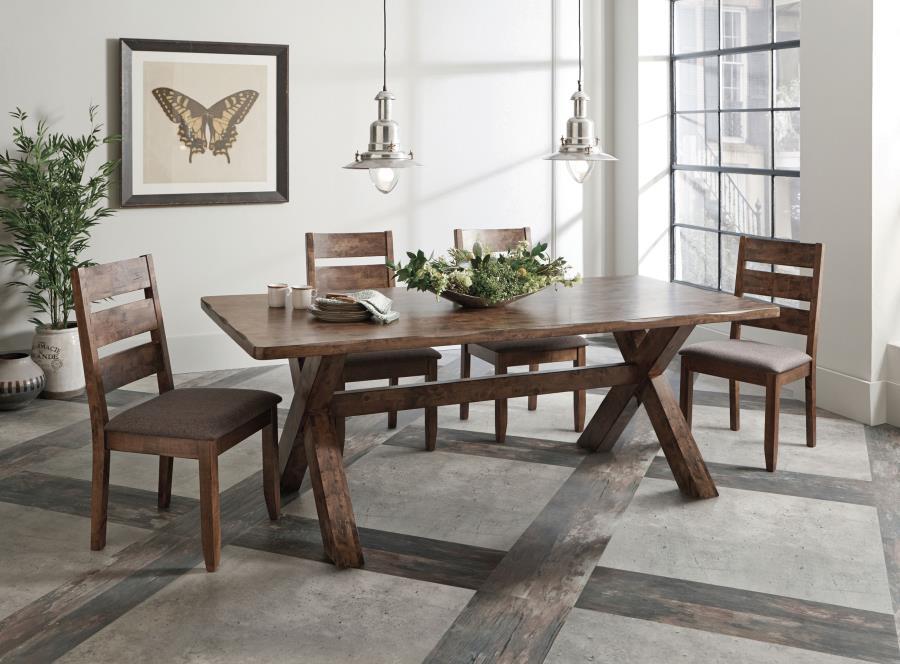 Alston - Rustic Trestle Dining Room Set