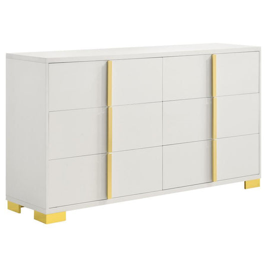 Marceline Dresser - White / Gold