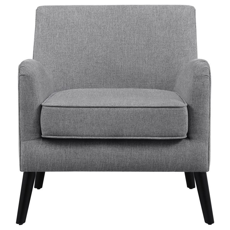 Charlie - Upholstered Accent Chair With Reversible Seat Cushion - Charcoal Grey