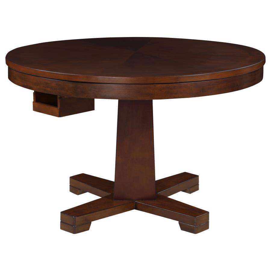 Marietta - 5-Piece Game Table Set - Tobacco and Tan
