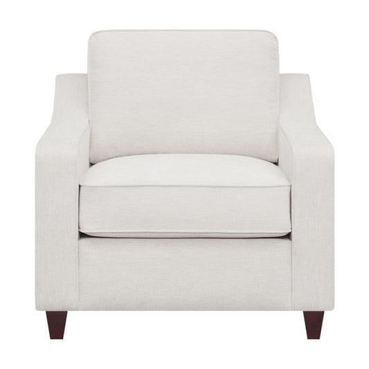 Christine - Upholstered Cushion Back Chair - Beige