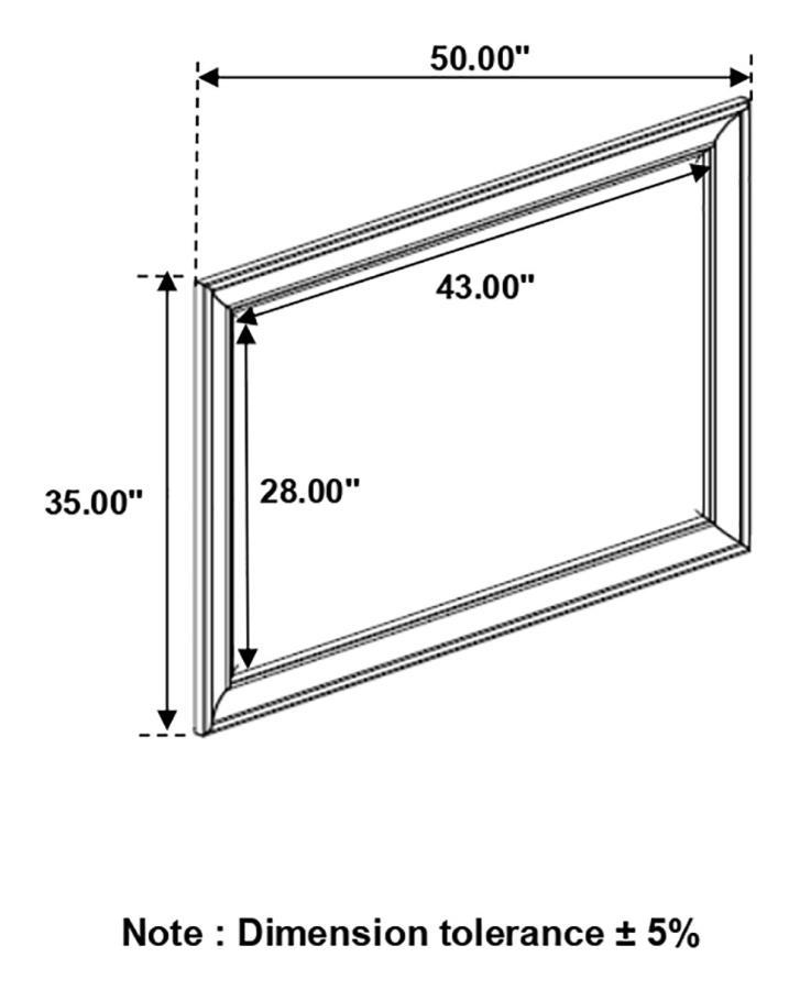 Alderwood - Rectangle Dresser Mirror - French Grey