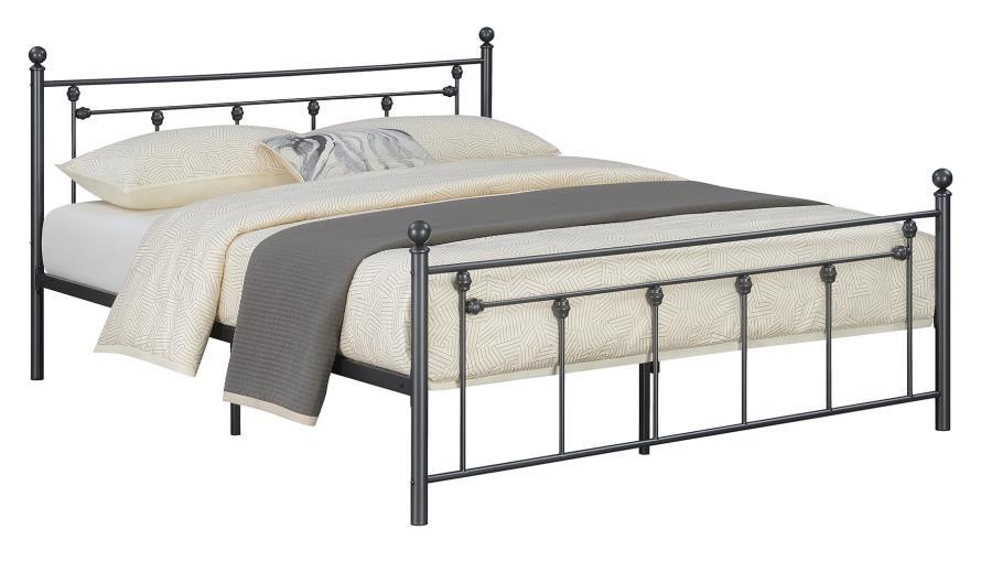 Canon - Metal Slatted Headboard Platform Bed