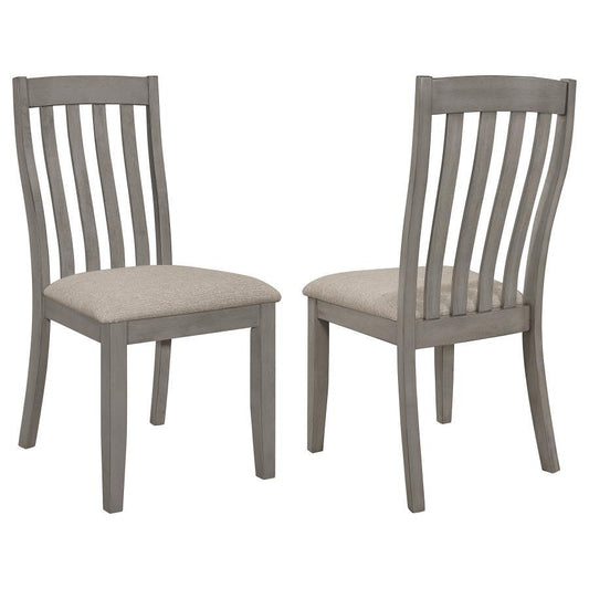 Nogales - Slat Back Side Chairs (Set of 2) - Coastal Grey