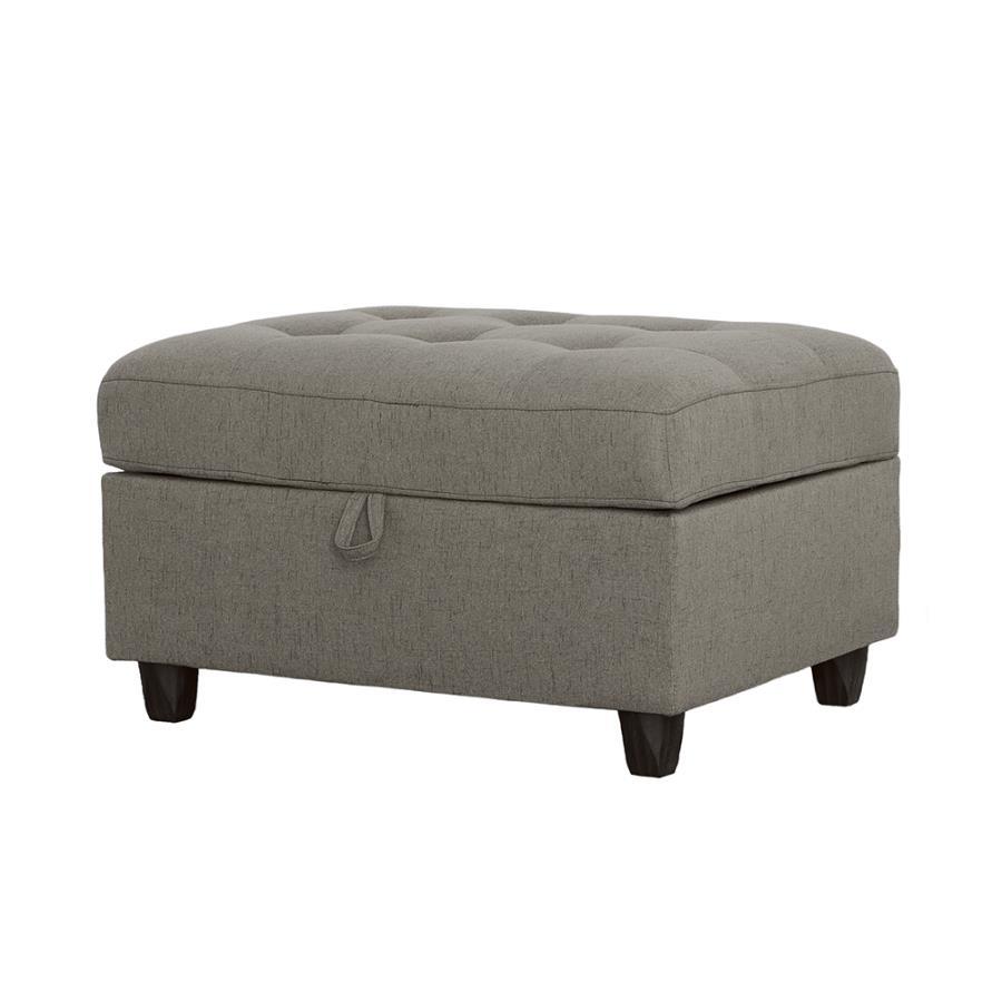 Stonenesse - Tufted Storage Ottoman - Grey