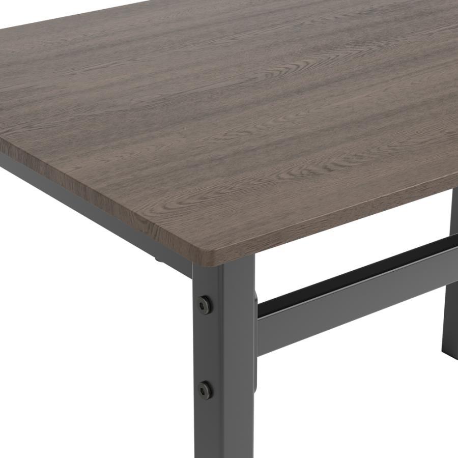 Lana - 5-Piece Dining Set - Ark Brown and Matte Black