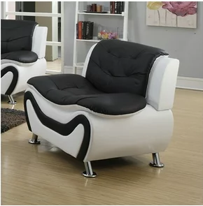 8163 Master Black and White Living Room Set