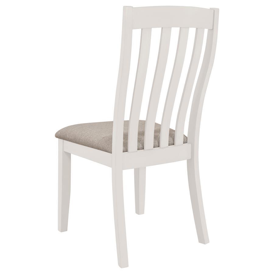 Side Chair (Set of 2) - Off White / Light Brown