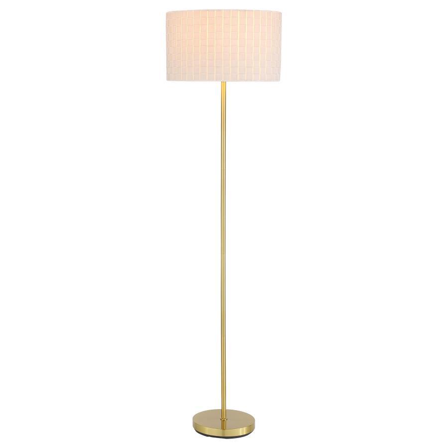 Ramiro - Drum Shade Floor Lamp - Gold