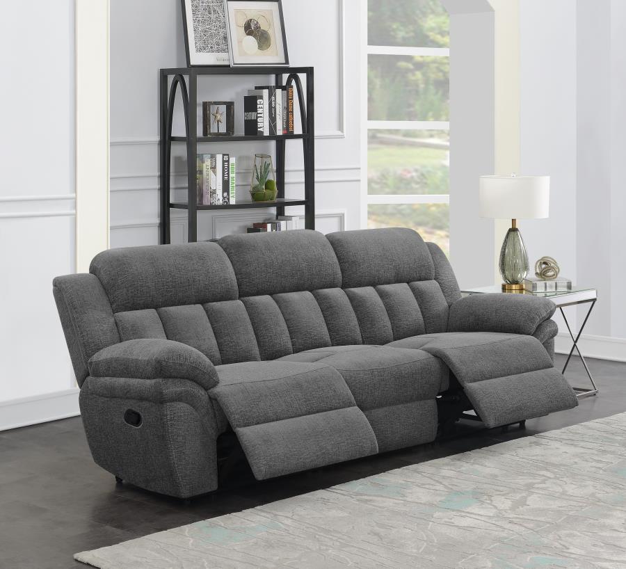 Bahrain - Upholstered Motion Sofa - Charcoal