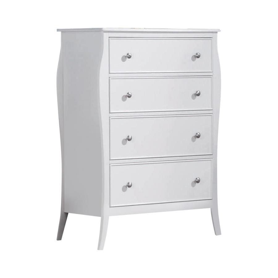 Dominique - 4-Drawer Chest - White