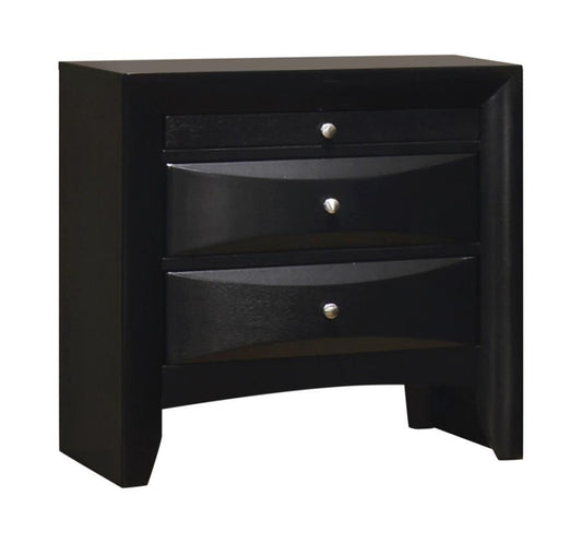 Briana - Rectangular 2-Drawer Nightstand - Black