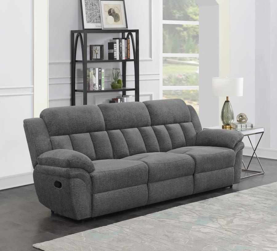 Bahrain - Upholstered Motion Sofa - Charcoal