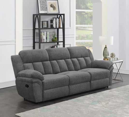 Bahrain - Upholstered Motion Sofa - Charcoal