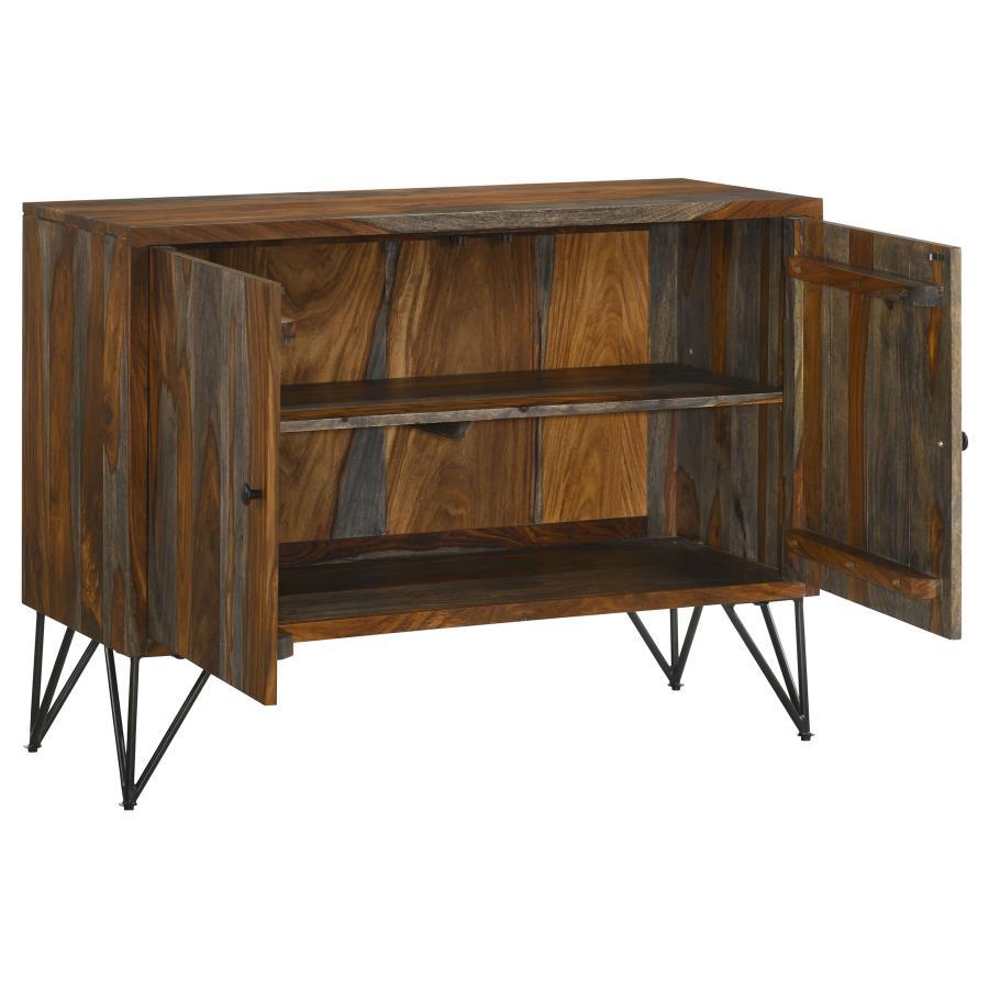 Macon - 2-Door Accent Cabinet - Sheesham Grey